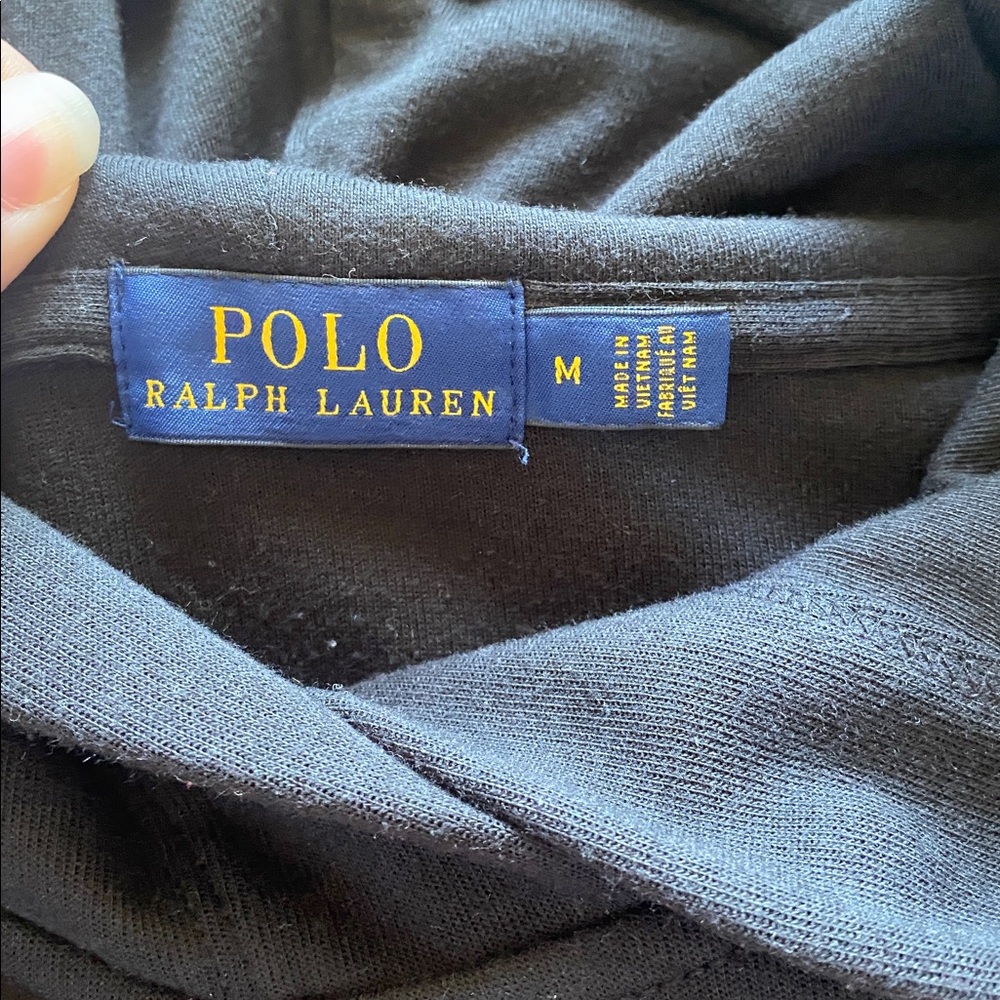 Womens Polo Ralph Lauren Black and Red Racing Sweatshirt - Picture 3 of 4